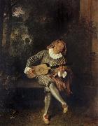 Jean-Antoine Watteau Mezzetin oil painting artist